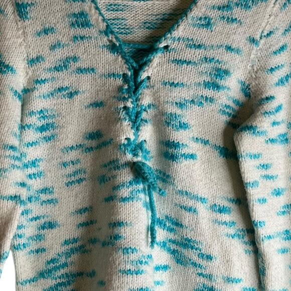 Vintage Hand Knitted Sweater No Size Tag See Measurements - Picture 5 of 5